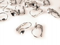 Ezüst színű fém, biztonsági fülbevaló ALAP párban