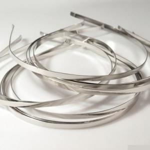 Fém hajpánt alap - platina szín