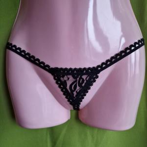 FEN25 - Női fehérnemű - Csipke gumis mikro tanga bugyi