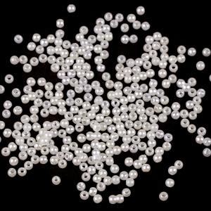 GYÖ24 - Műanyag teklagyöngyök / Glance gyöngyök Ø3 mm - 10g/csomag