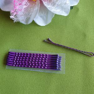 HAD66 - Padlizsánlila hullámos hajcsat hajtű