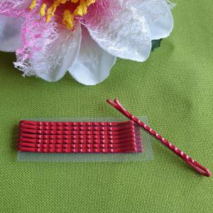 HAD72 - Borvörös hullámos hajcsat hajtű