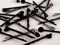 HULLÁM hajcsat 47mm-es ALAP - fekete