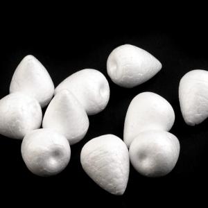 HUN01 - 20x28mm-es virágközép, csepp, körte alakú hungarocell, polisztirol, nikecell alap, forma