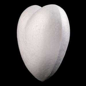 HUN10 - 15x15cm-es szív alakú hungarocell, polisztirol, nikecell alap, forma