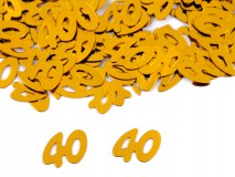 KIEG43 - Arany színű születésnapi, évfordulós szám - 40