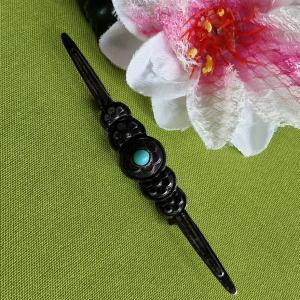 Kitűző, bross BRO420 - Antik hatású hajcsat formájú 102x16mm