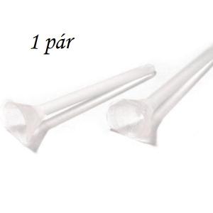 MAD21 - Műanyag beszúrós fülbevaló alap párban, ajándék rögzítővel