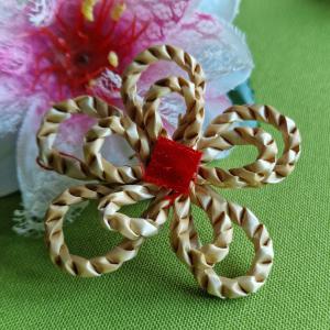 OTT113 - Karácsonyi szalma dekor - Margaréta