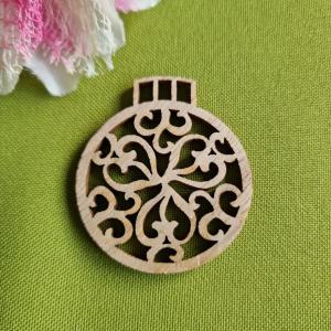 OTT90.2 - Karácsonyi fa dekor, Medál, DIY Kézművesség, Scrapbooking - Intarzia minta