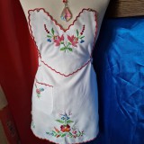 OTT99 - Kalocsai mintás hímzett konyhai kötény - hand made