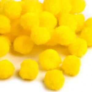 POM01 - kb. 25mm-es pompon - citromsárga