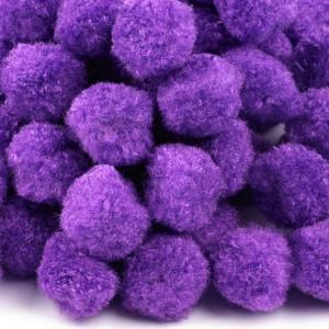 POM16 - kb. 15mm-es pompon - püspöklila
