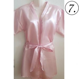 SZK07 - Szatén köntös - RÓZSASZÍN