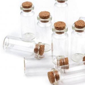 Üvegfiola, üvegcse parafadugóval 20x50mm