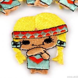 Vasalható INDIÁN KISLÁNY 45x55mm-es