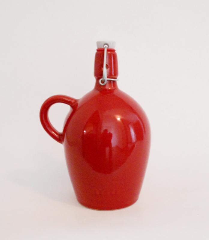 1 l-es csatos öblös palack, piros