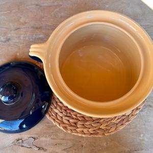 Edit féle vasi fazék, kobalt kék