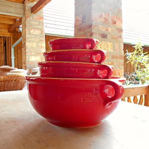 Keverőtál, XL - gasztroangyal-piros