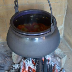 Vasalt halfőző bogrács II.