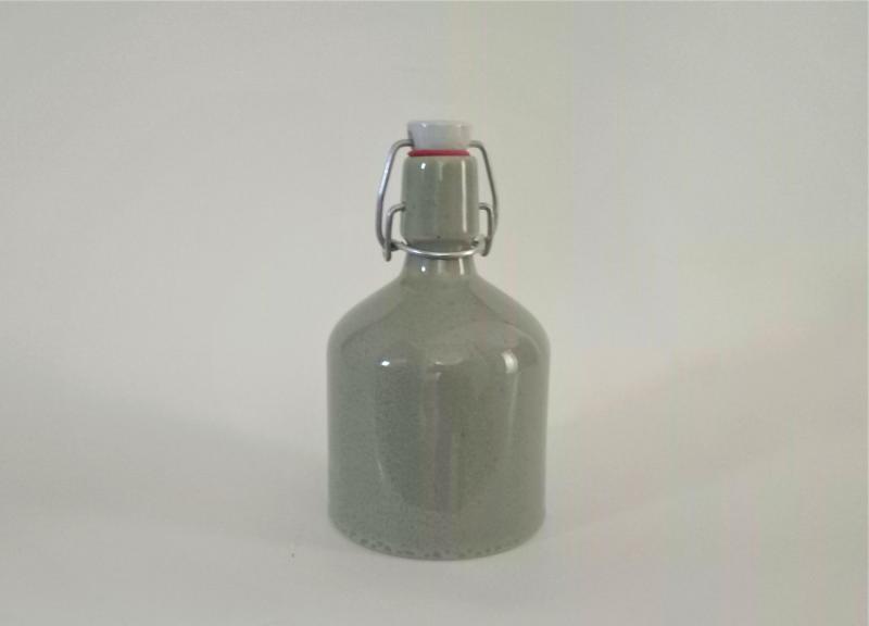 Fél literes csatos palack, cement színű