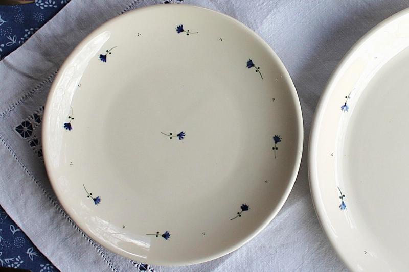 Gulyásos lapos tányér, búzavirág