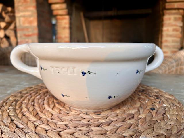 Keverőtál, kicsi - búzavirág dekor