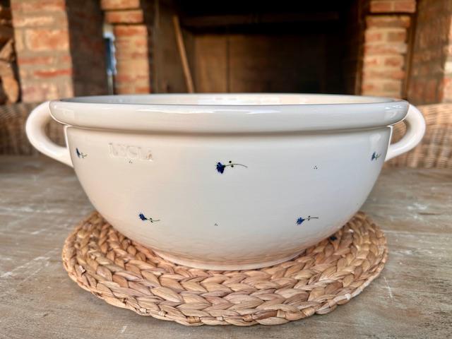 Keverőtál, nagy - búzavirág dekor