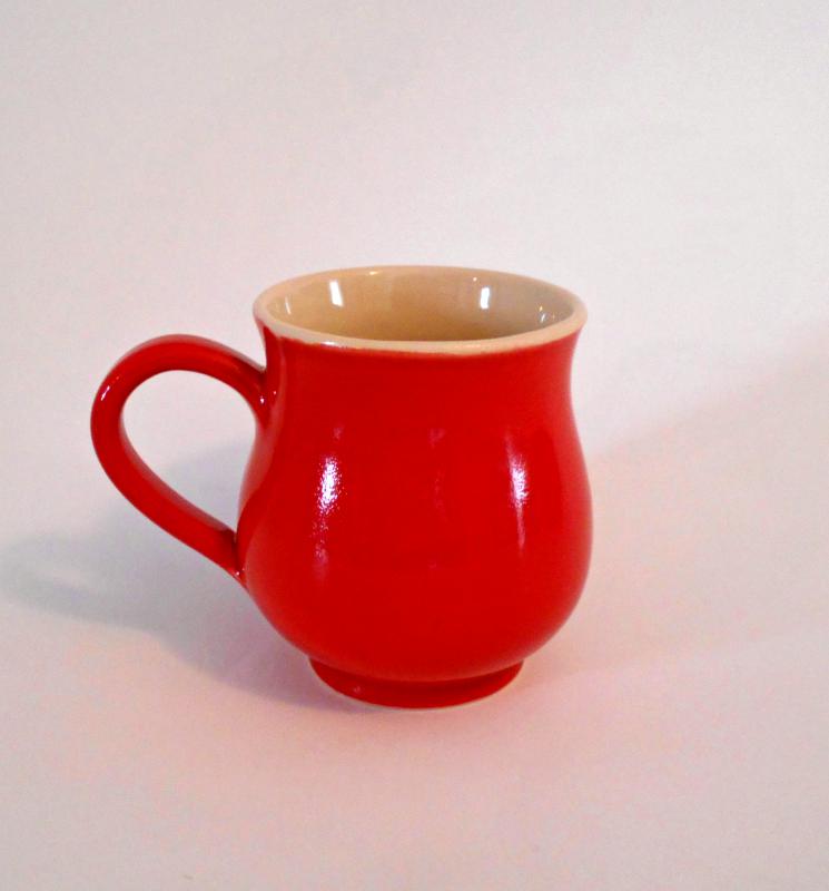 Körte bögre - piros