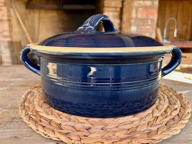 Magasított lábos - kobalt kék