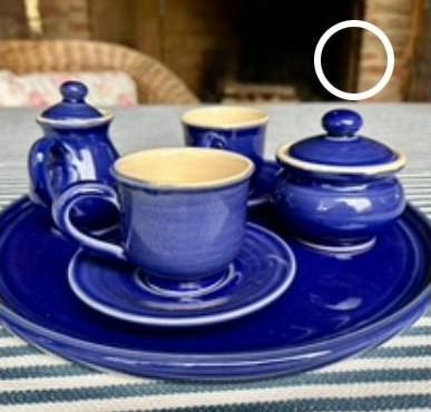 TE+ÉN kávézó szett, kék