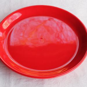 Gulyásos lapos tányér, piros