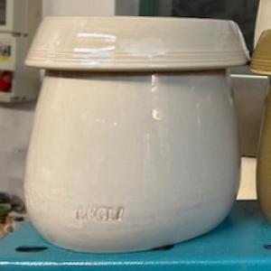 Konyhai fermentáló edény, fehér