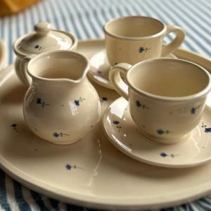 TE+ÉN kávézó szett, búzavirágos