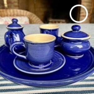 TE+ÉN kávézó szett, kék