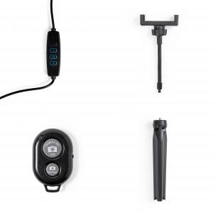 led körlámpa telefontartóval  stúdió állvánnyal és mini állvánnyal