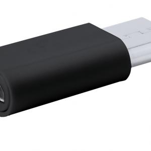 Micro USB Type C adapter fekete