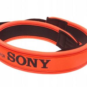 széles neoprén narancssárga nyakpánt Sony fényképezőgépekhez