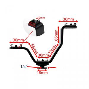 V-konzol dupla vakusaru állvány