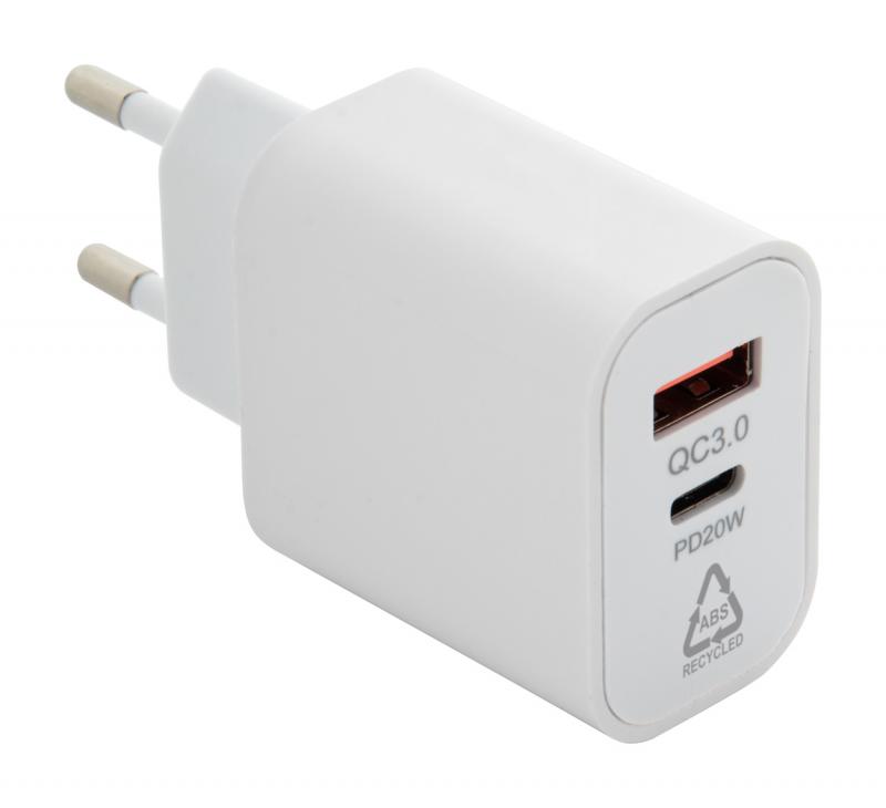 hálózati töltő USB és USB-C csatlakozással