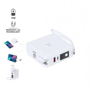 10000 mAh power bank és úti adapter