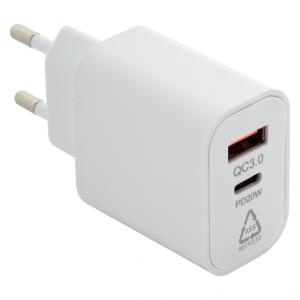 hálózati töltő USB és USB-C csatlakozással