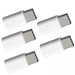 Micro USB Type C adapter fehér