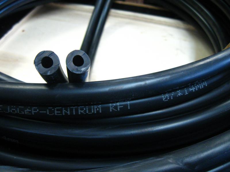 Egyes pulzátortömlő 7x14 mm, gumi