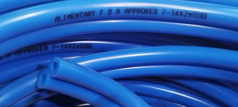 Kettős pulzátortömlő 7x14mm, kék