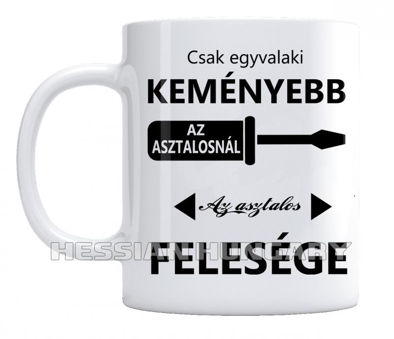 Asztalos feleség - kerámia bögre