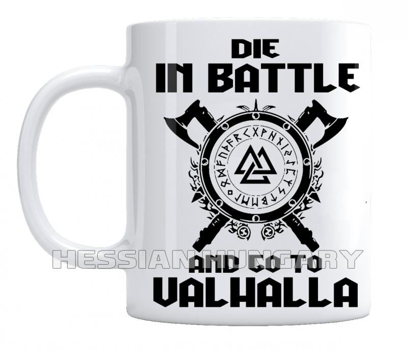 Die in battle - kerámia bögre