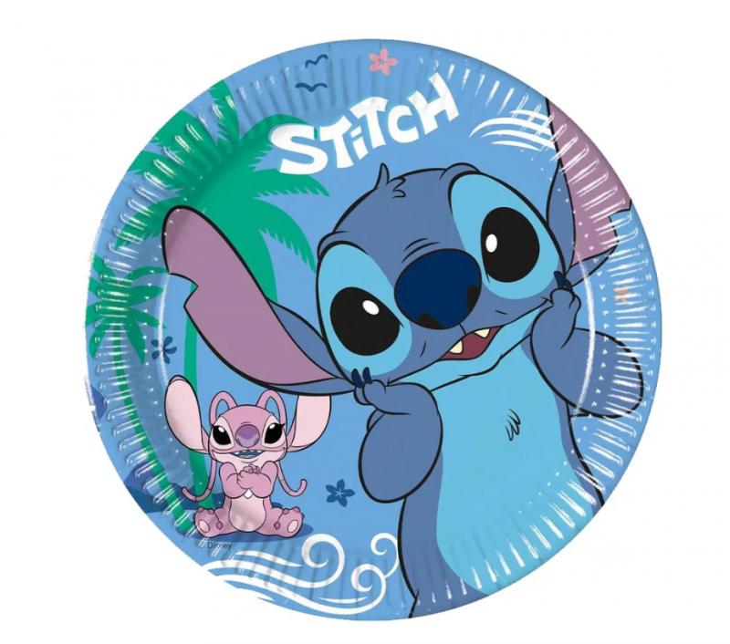Lilo és Stitch, A csillagkutya Angel papírtányér 8 db-os 20 cm