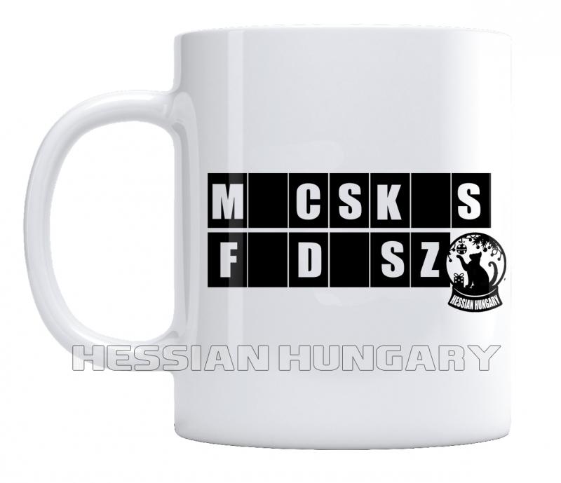 Macskás fadísz - kerámia bögre