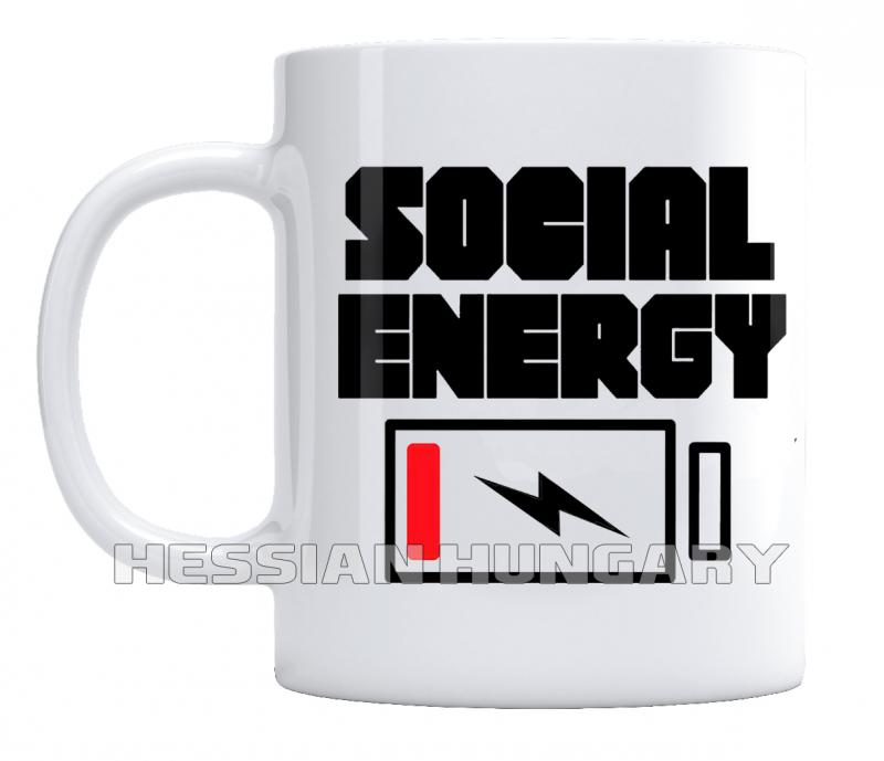 Social energy kerámia bögre